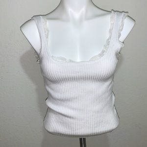 Forever 21 Lace Trim Top